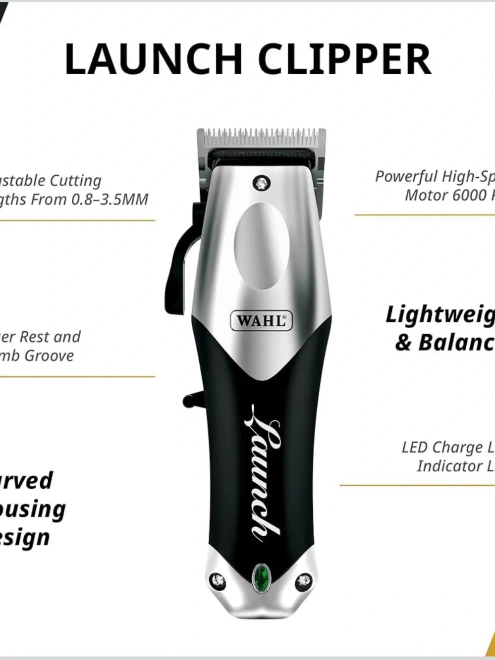 Wahl Professional Launch Combo, Cordless Clipper & Trimmer Set,Model 08001